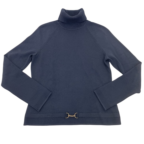 St. John Knit Turtleneck Sweater XS Black - Picture 5 of 16